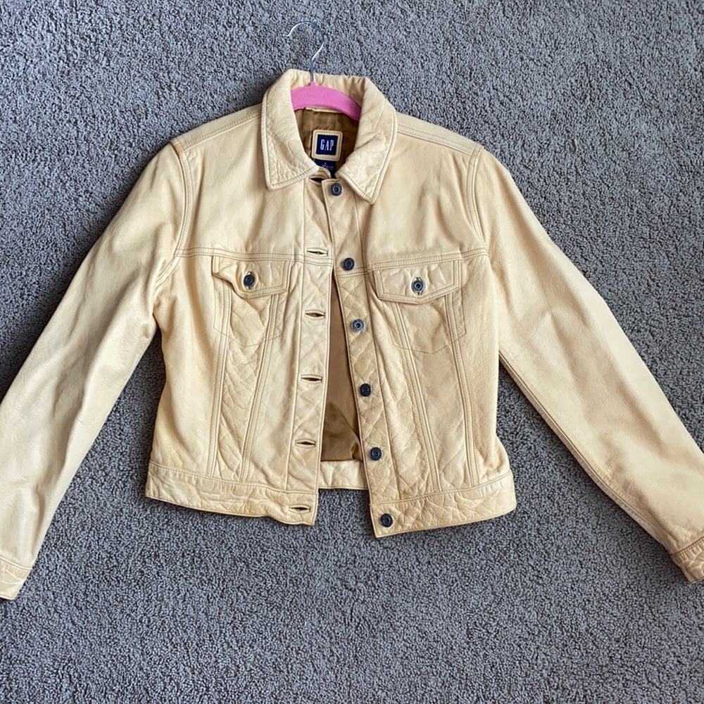 Gap genuine leather jacket